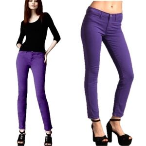J Brand Pencil Leg Jeans Bright Purple Size 27
